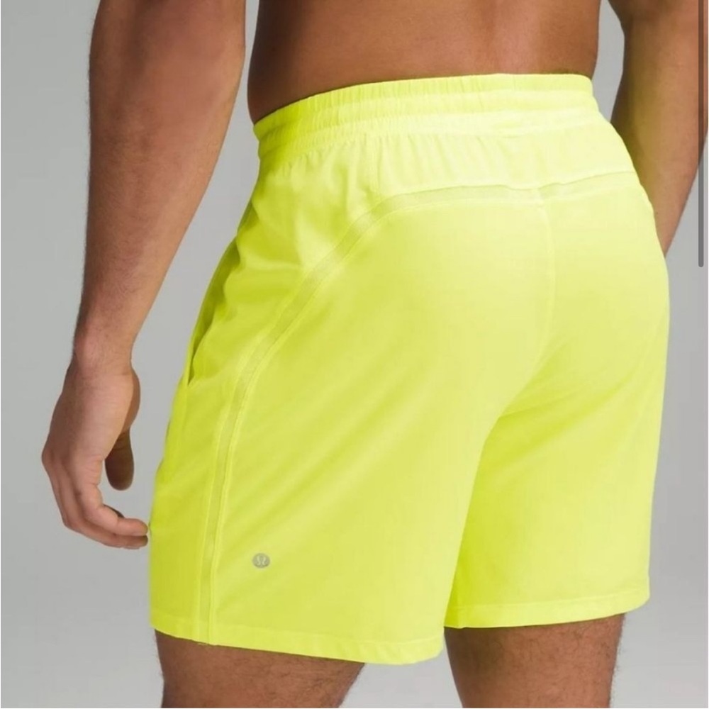 lululemon athletica Men's Bright Yellow Athletic Shorts